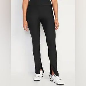 Old navy Extra High-Waisted PowerSoft Rib-Knit Flare Leggings
